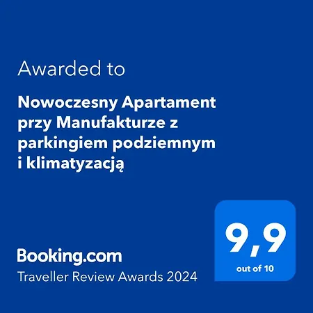 Nowoczesny Przy Manufakturze Z Parkingiem Podziemnym I Klimatyzacją Apartament Łódź