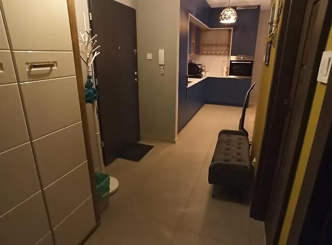 شقة Nowoczesny Przy Manufakturze Z Parkingiem Podziemnym I Klimatyzacja وودج